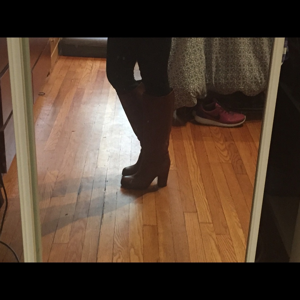 Maison Martin Margiela Black Leather Knee Boots - Picture 4 of 5
